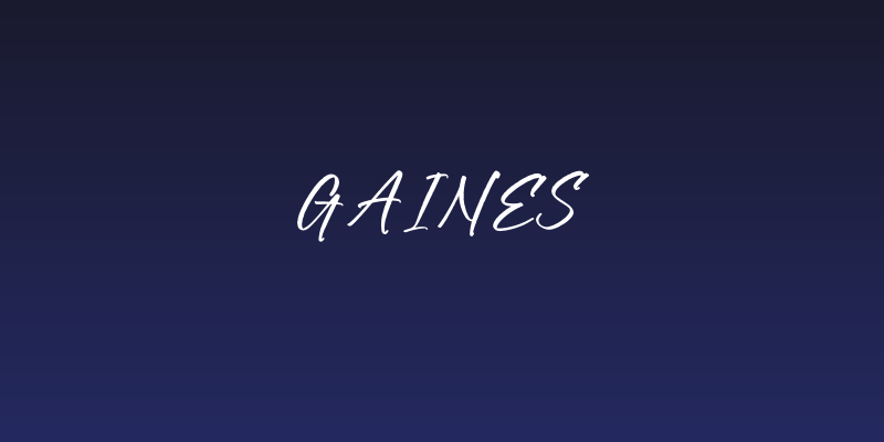 Gaines Social Header