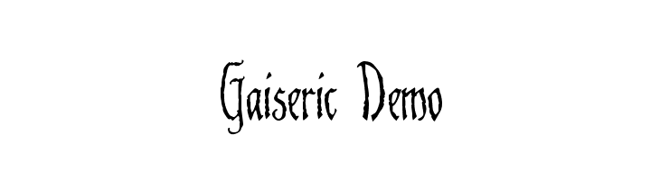 Gaiseric Demo  font caratteri gratis