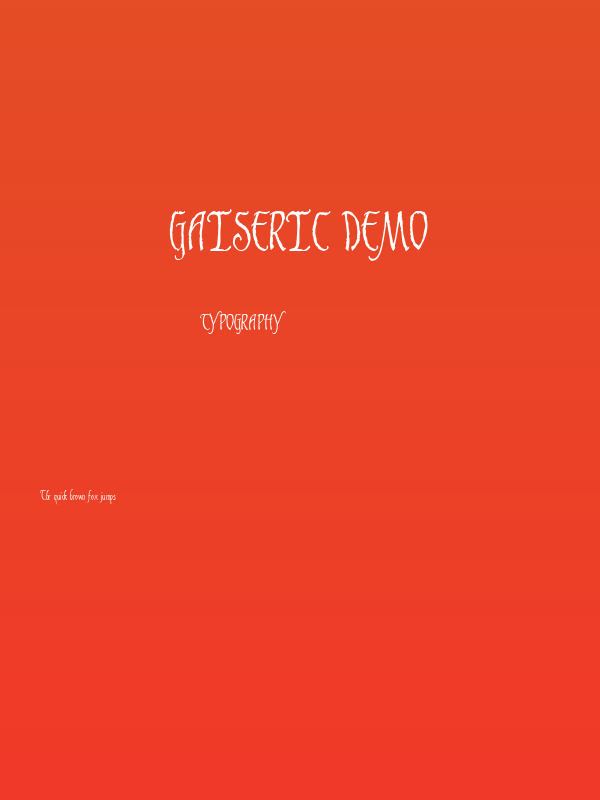 Gaiseric Demo Poster