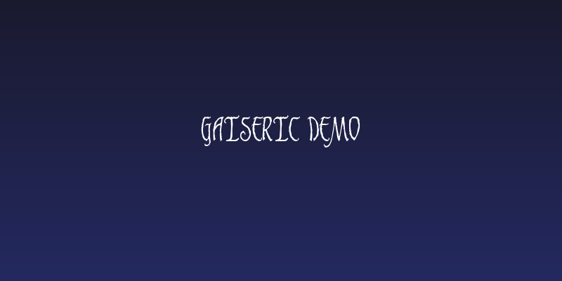 Gaiseric Demo Social Header
