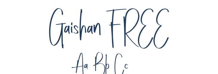 Gaishan FREE Font Preview