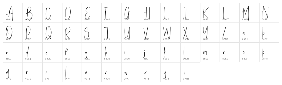 Gaishan FREE Character Map
