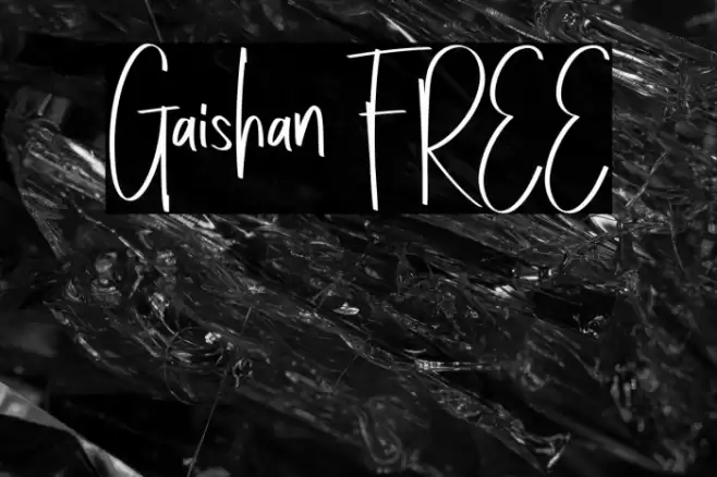 Gaishan FREE Font examples