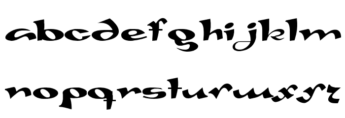 Gaivota Font LOWERCASE