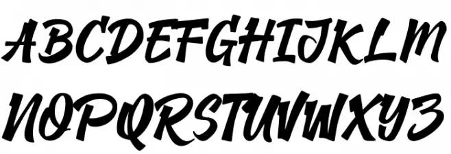 Gak Tahu خط أحرف كبيرة