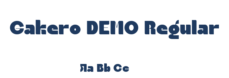Gakero DEMO Regular Font Preview