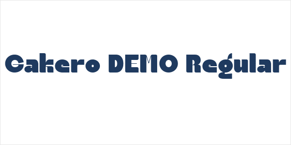 Gakero DEMO Regular Logo