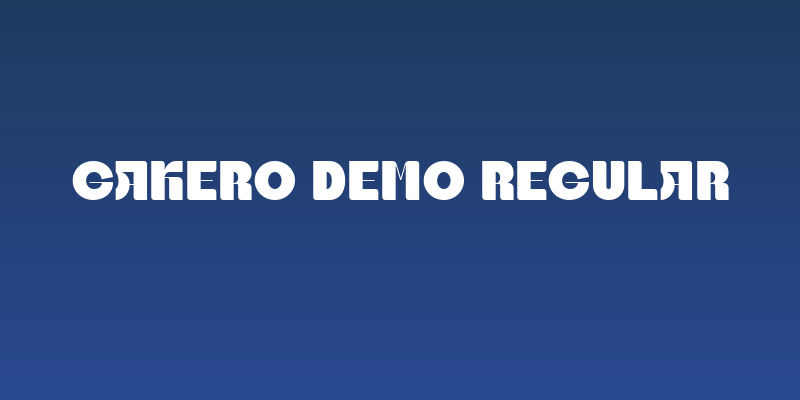 Gakero DEMO Regular Social Header