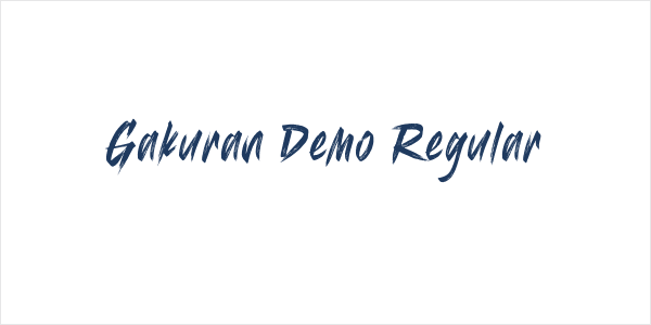 Gakuran Demo Regular Logo