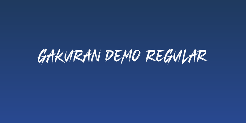 Gakuran Demo Regular Social Header