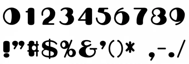 Gakuwa Regular Font OTHER CHARS