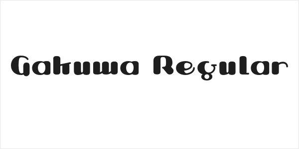 Gakuwa Regular Logo