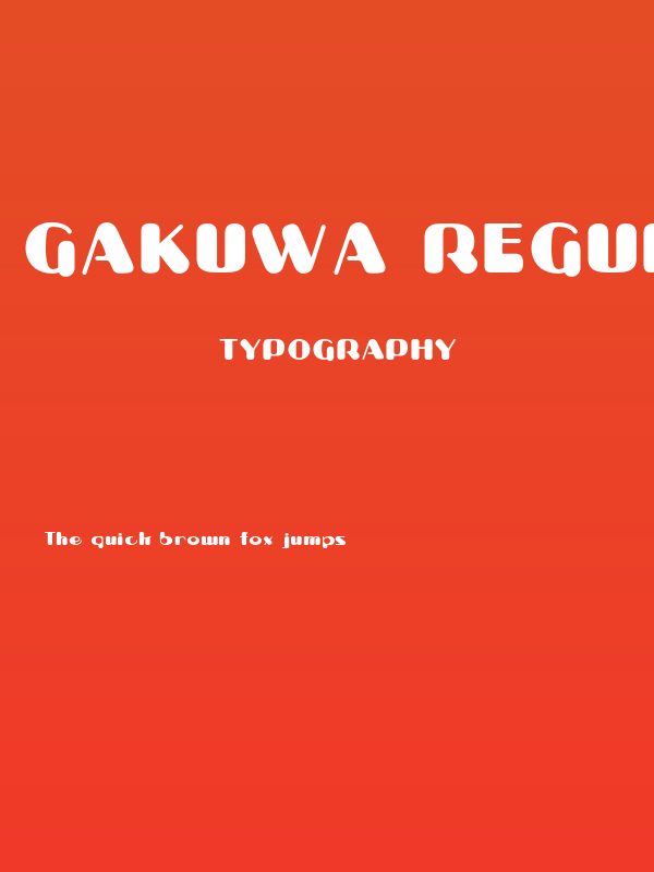 Gakuwa Regular Poster