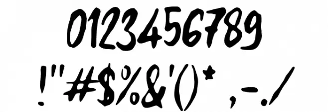 Gala Dinner Font OTHER CHARS