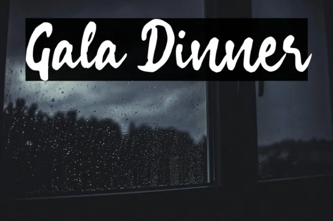 Gala Dinner Example 3