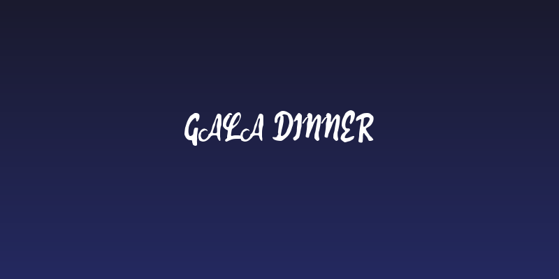 Gala Dinner Social Header
