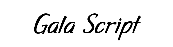 Gala Script  免费字体下载