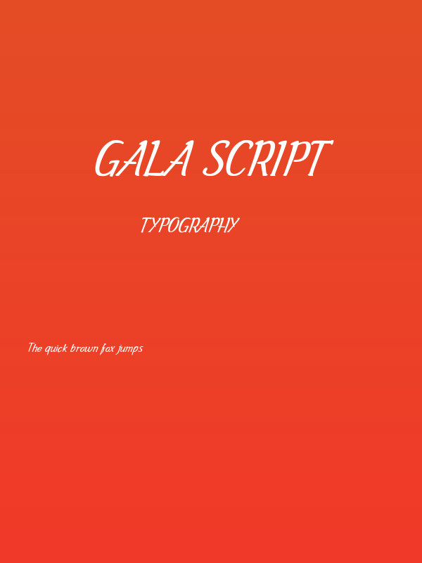 Gala Script Poster