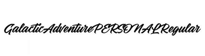 Galactic Adventure PERSONAL Regular  Скачать бесплатные шрифты