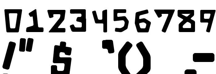 Galactic Bold Font OTHER CHARS