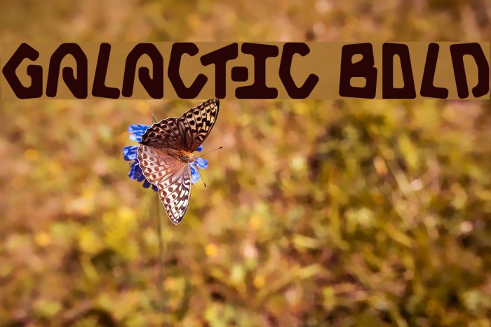 Galactic Bold Font examples