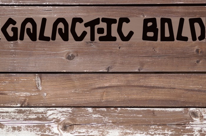 Galactic Bold Font examples