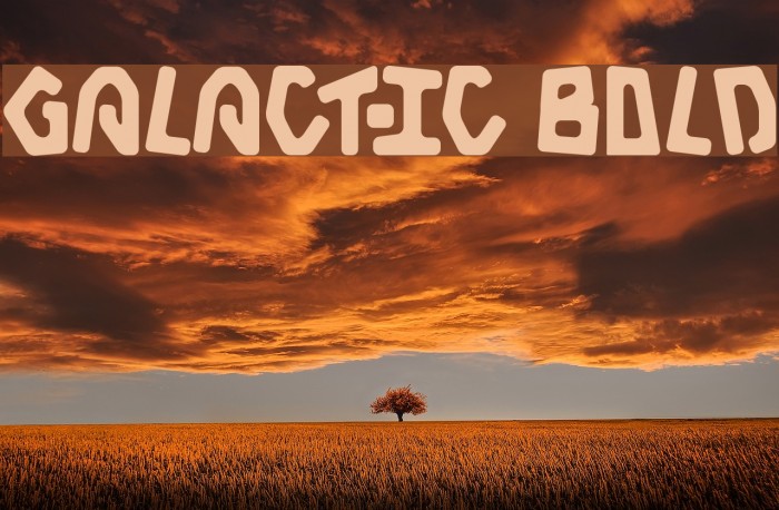Galactic Bold Font examples