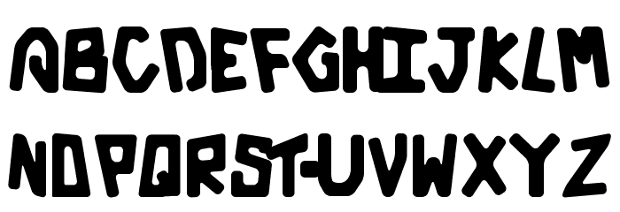 Galactic Bold Font LOWERCASE