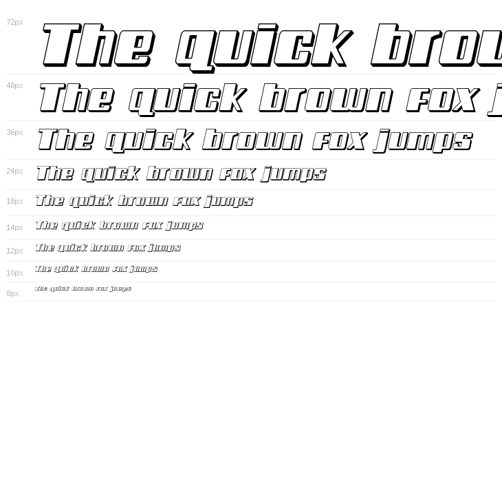 Galactic Storm 3D Italic Waterfall