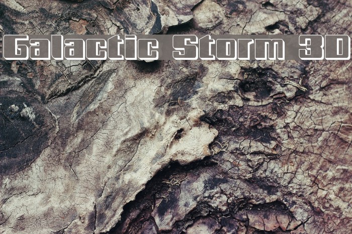 Galactic Storm 3D Font examples