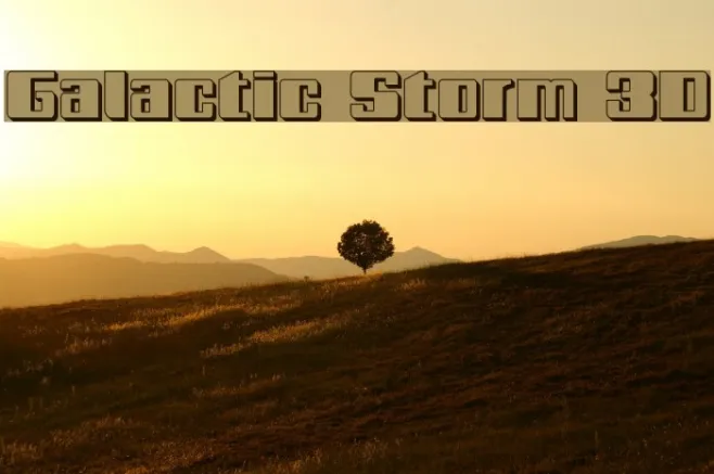 Galactic Storm 3D Example 3