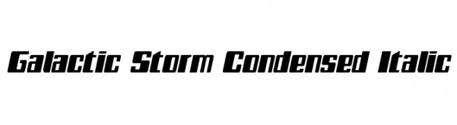 Galactic Storm Condensed Italic 