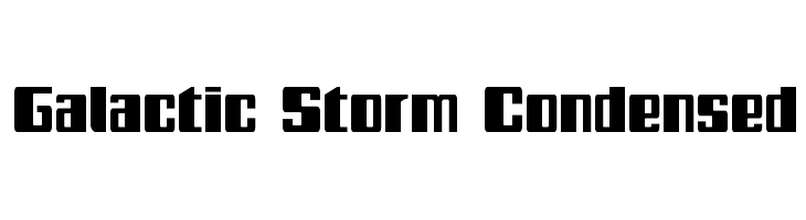 Galactic Storm Condensed  Fuentes Gratis Descargar