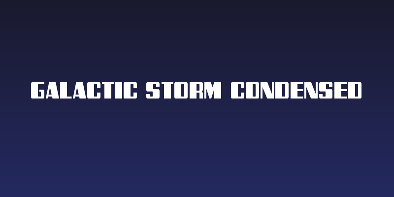 Galactic Storm Condensed Social Header