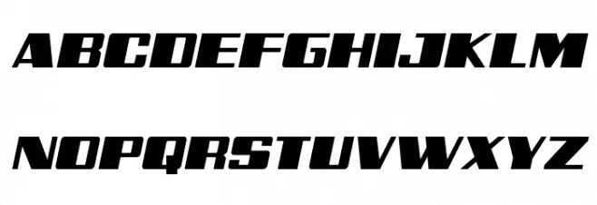 Galactic Storm Expanded Italic Шрифта ВЕРХНИЙ