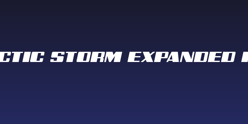 Galactic Storm Expanded Italic Social Header