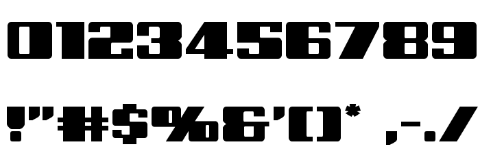 Galactic Storm Expanded Font OTHER CHARS