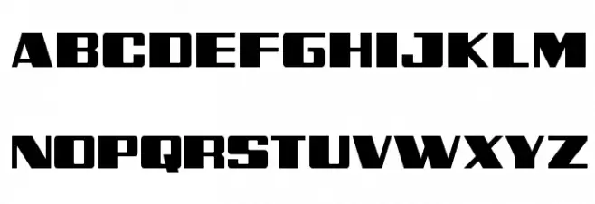 Galactic Storm Expanded Schriftart Groß
