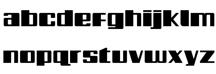 Galactic Storm Expanded Font LOWERCASE