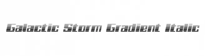 Galactic Storm Gradient Italic 