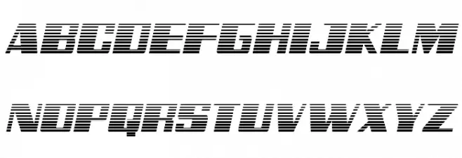 Galactic Storm Gradient Italic Font Litere mari