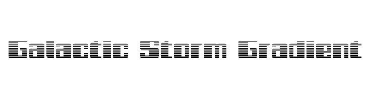 Galactic Storm Gradient Font