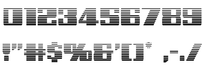 Galactic Storm Gradient Font OTHER CHARS