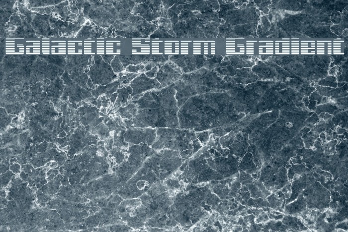 Galactic Storm Gradient Font examples