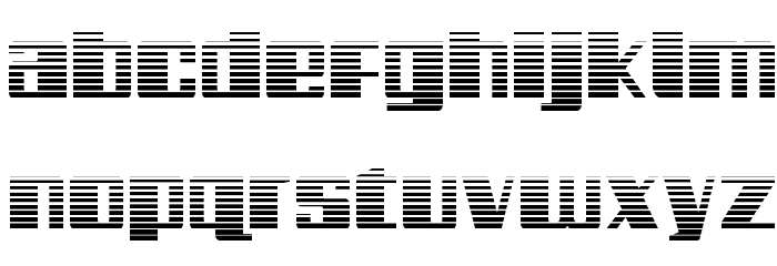 Galactic Storm Gradient Font LOWERCASE