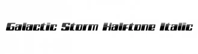 Galactic Storm Halftone Italic  baixar fontes gratis