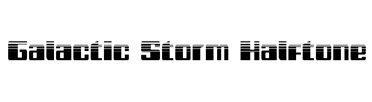 Galactic Storm Halftone Fonte
