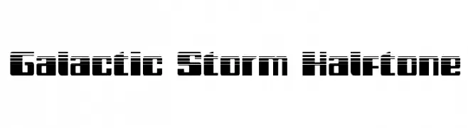 Galactic Storm Halftone  baixar fontes gratis