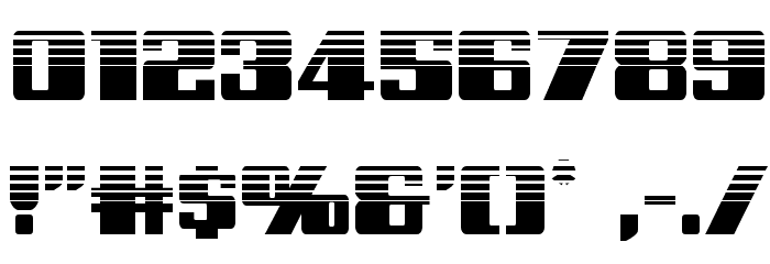 Galactic Storm Halftone Font OTHER CHARS