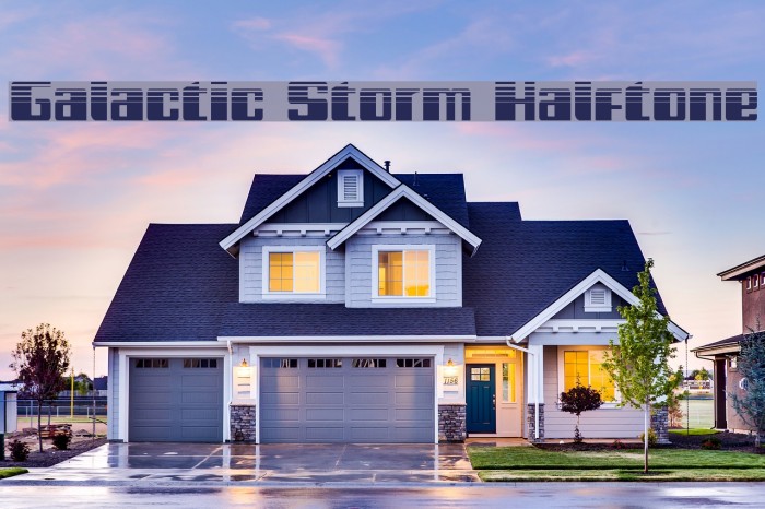 Galactic Storm Halftone Font examples